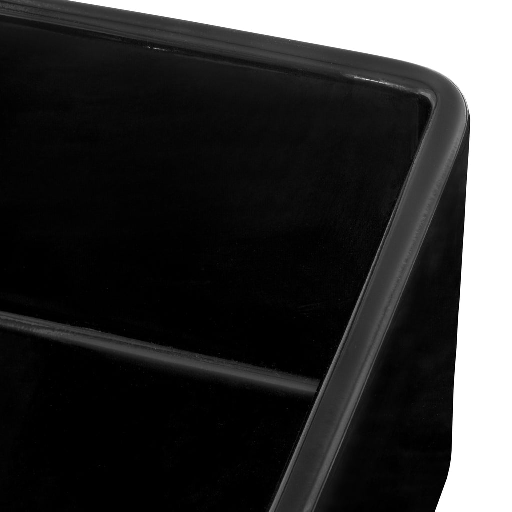 Ruvati Fiamma — Tarja Farmhouse de Cocina de 30 x 20 pulg en Fireclay — Negro Brillante — 4
