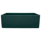 Ruvati Fiamma — Tarja Farmhouse de Cocina de 30 x 20 pulg en Fireclay — Verde Esmeralda — 4