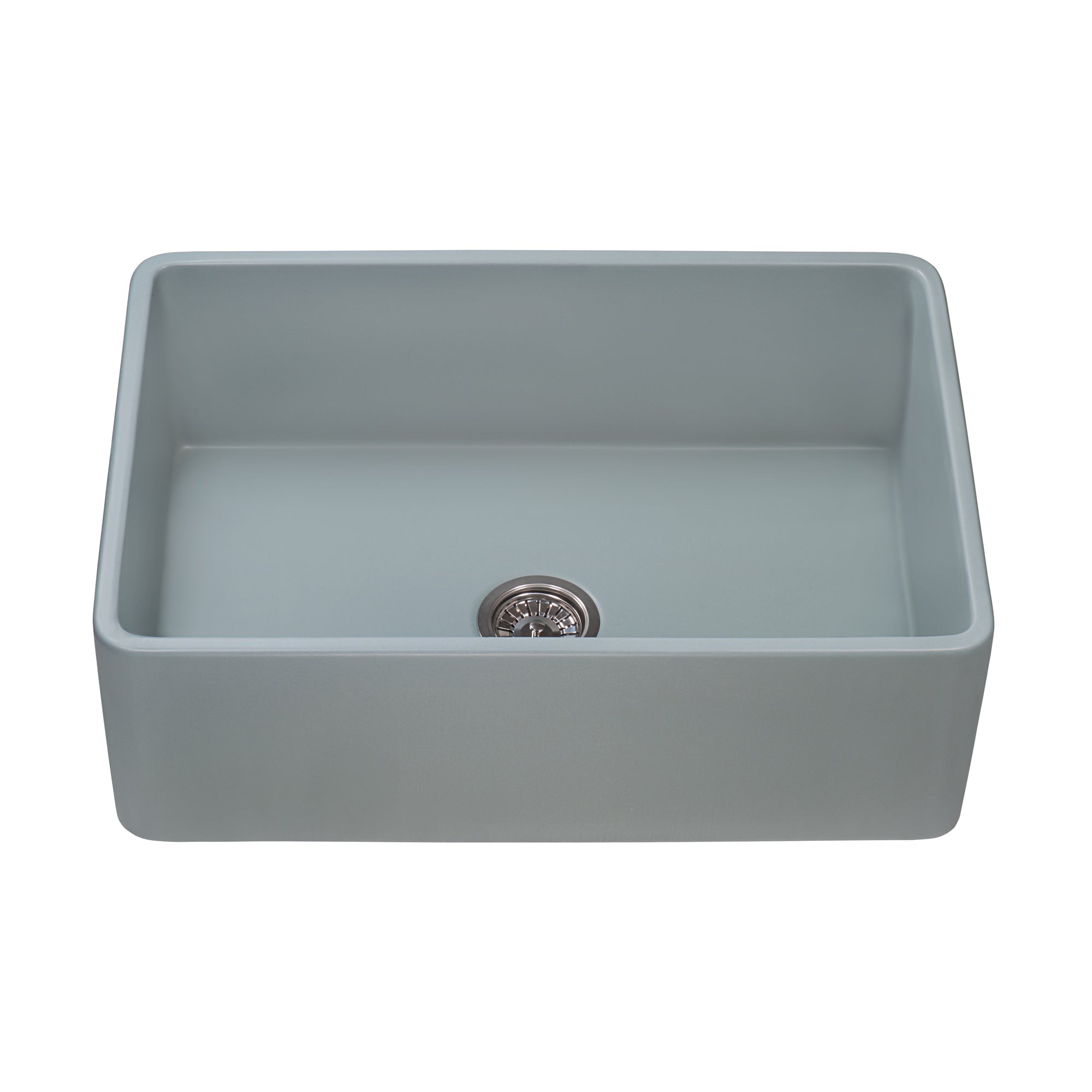 Ruvati Fiamma — Tarja Farmhouse de Cocina de 30 x 20 pulg en Fireclay — Gris Horizon — 2