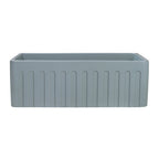 Ruvati Fiamma — Tarja Farmhouse de Cocina de 30 x 20 pulg en Fireclay — Gris Horizon — 3