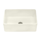 Ruvati Fiamma — Tarja Farmhouse de Cocina de 33 x 20 pulg en Fireclay — Crema Biscuit — 2