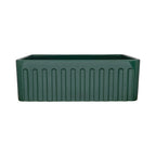 Ruvati Fiamma — Tarja Farmhouse de Cocina de 33 x 20 pulg en Fireclay — Verde Esmeralda — 2
