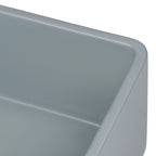 Ruvati Fiamma — Tarja Farmhouse de Cocina de 33 x 20 pulg en Fireclay — Gris Horizon — 4
