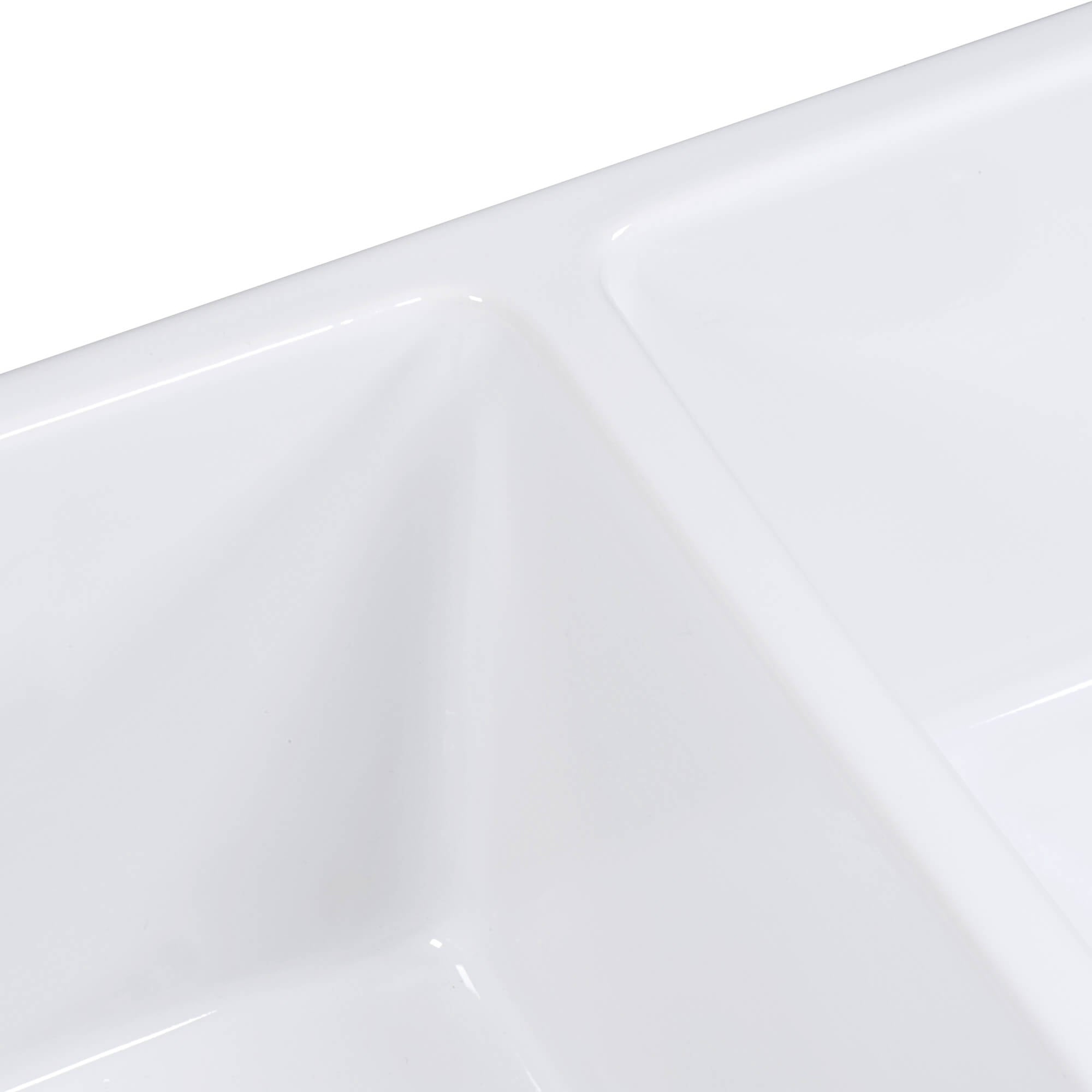 Ruvati Fiamma — Tarja Farmhouse de Cocina de 33 x 18 pulg en Fireclay — Blanco — 3