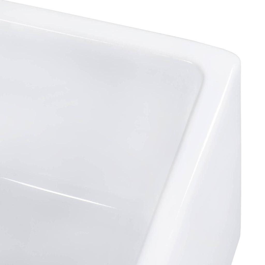 Ruvati Fiamma — Tarja Farmhouse de Cocina de 33 x 18 pulg en Fireclay — Blanco — 4