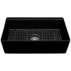 Ruvati Fiore — Tarja Farmhouse de Cocina en Fireclay — Negro — 4
