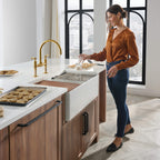 Ruvati Fiore — Tarja Farmhouse de Cocina en Fireclay — Blanco — 3