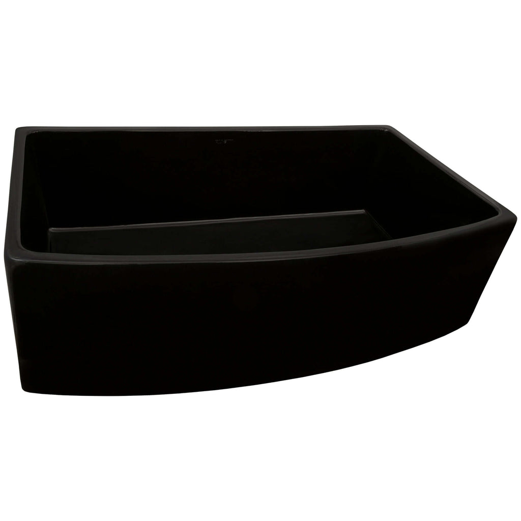 Ruvati Fiamma — Tarja Farmhouse de Cocina en Fireclay — Negro — 2