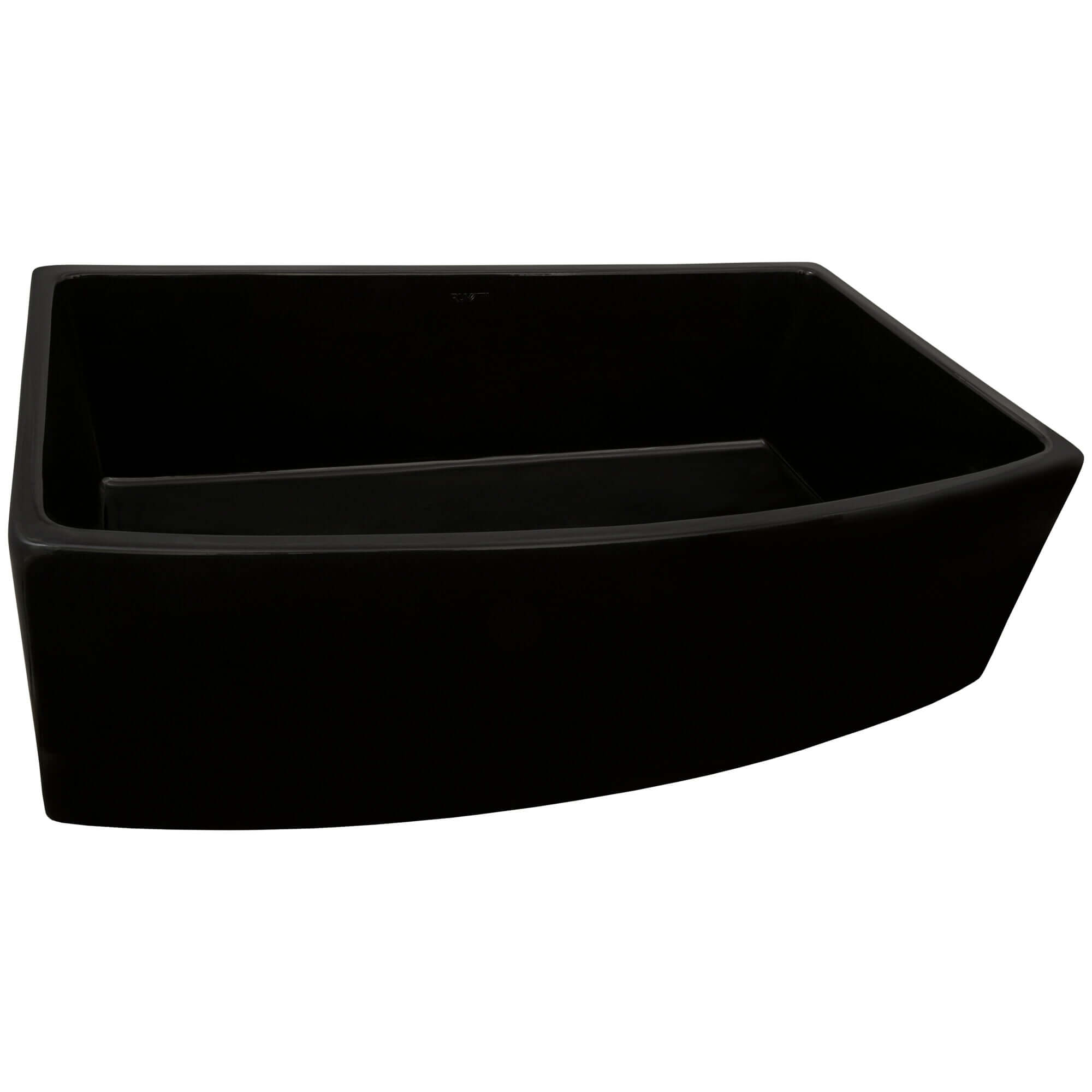 Ruvati Fiamma — Tarja Farmhouse de Cocina en Fireclay — Negro — 2
