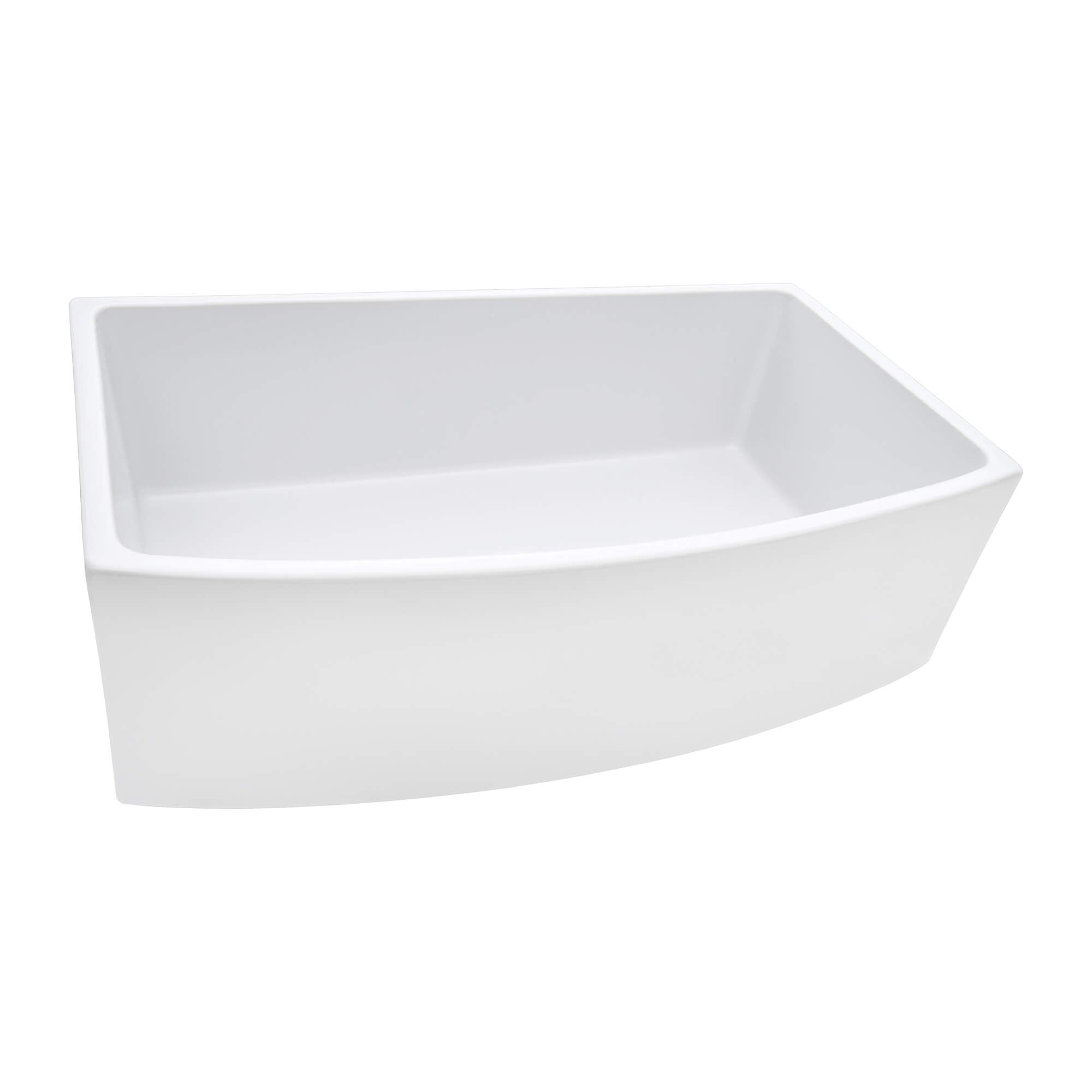 Ruvati Fiamma — Tarja Farmhouse de Cocina en Fireclay — Blanco (WH) — 4