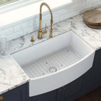 Ruvati Fiamma — Tarja Farmhouse de Cocina en Fireclay — Blanco (WH) — 3