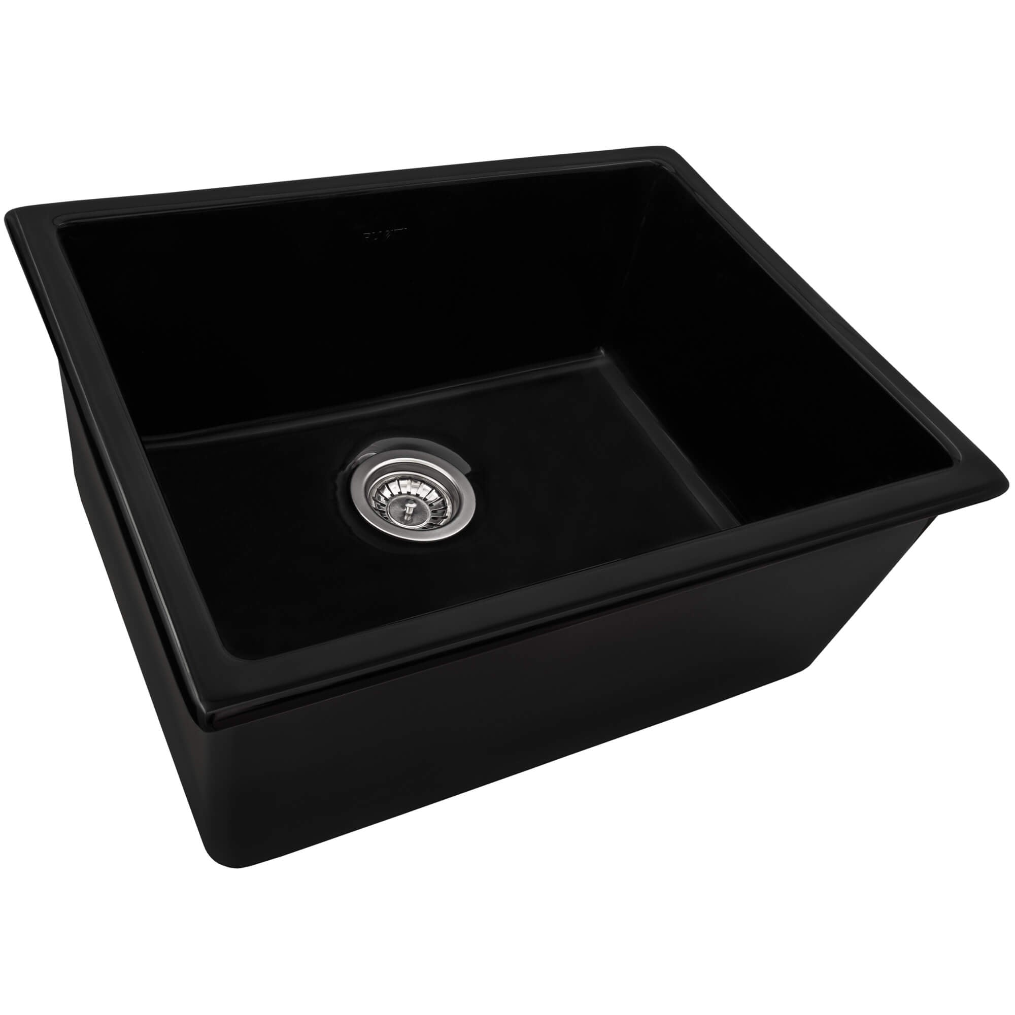 Ruvati Fiamma — Tarja de Cocina en Fireclay — Negro Brillante — 1