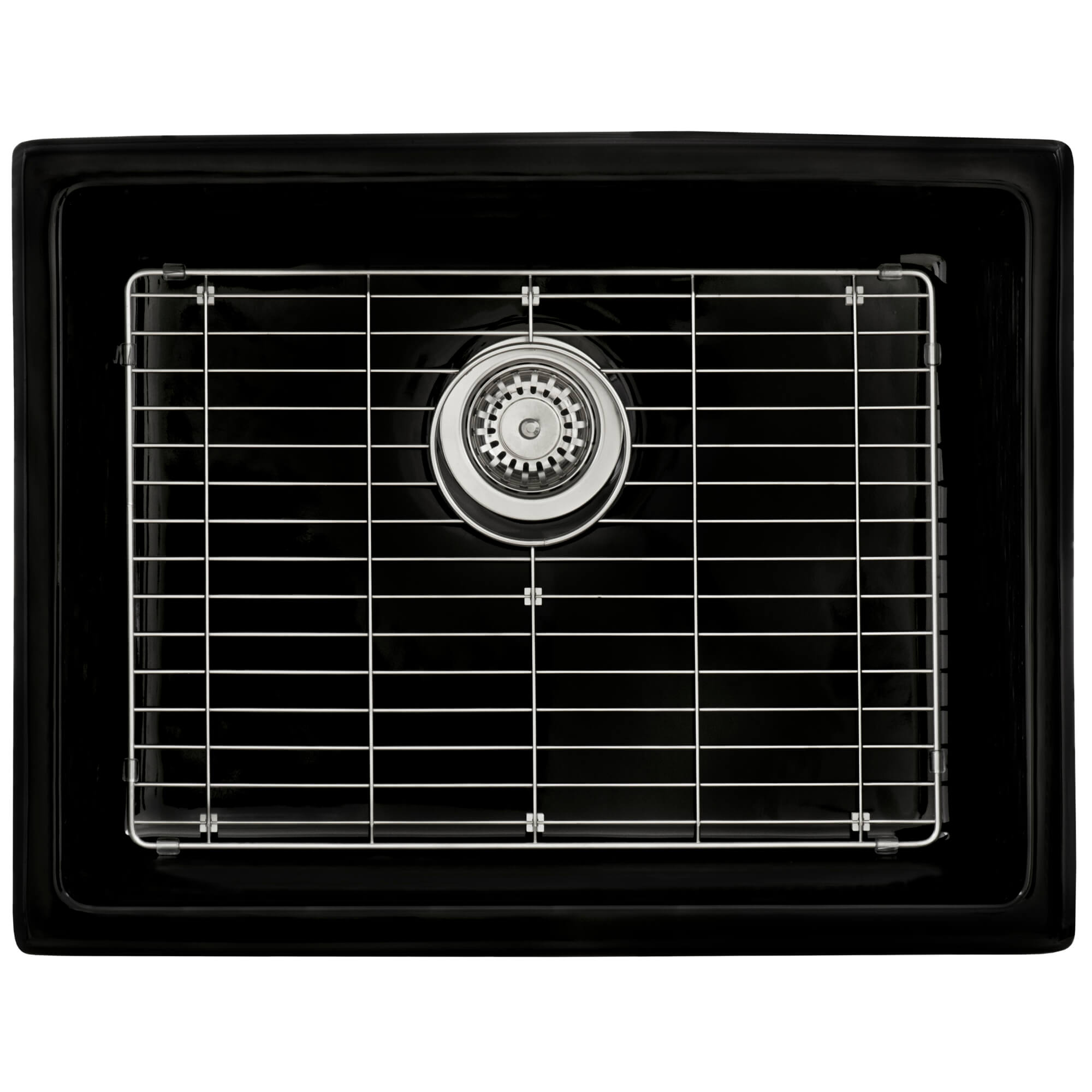 Ruvati Fiamma — Tarja de Cocina en Fireclay — Negro Brillante — 2