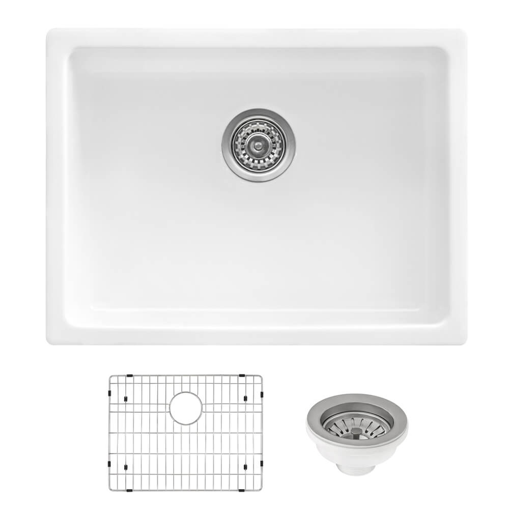 Ruvati Fiamma — Tarja de Cocina en Fireclay — Blanco
