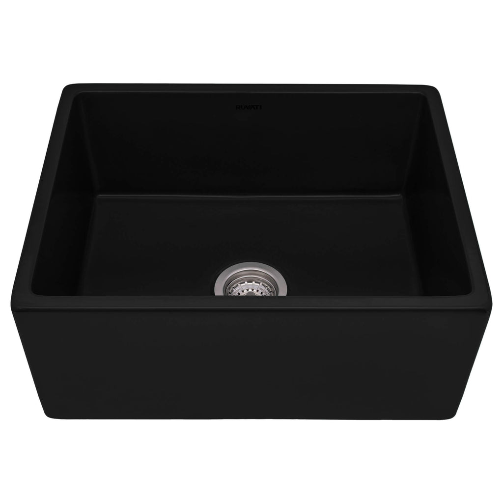 Ruvati Fiamma — Tarja Farmhouse de Cocina en Fireclay — Arcilla — 1