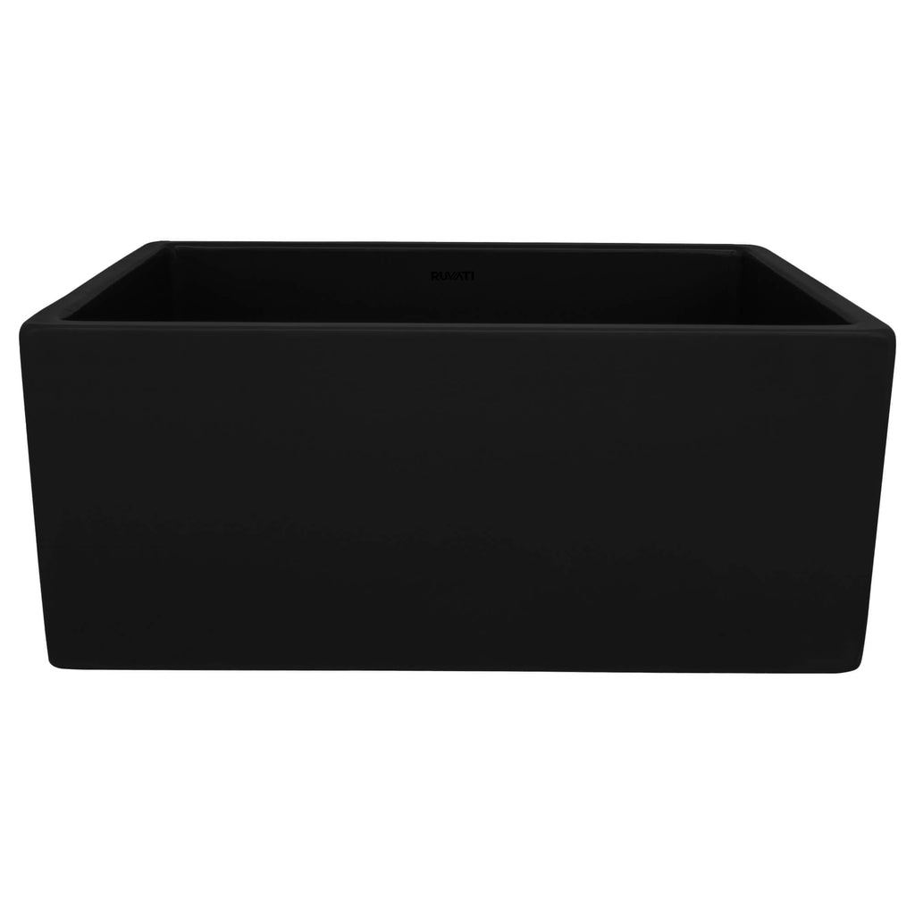 Ruvati Fiamma — Tarja Farmhouse de Cocina en Fireclay — Arcilla — 2