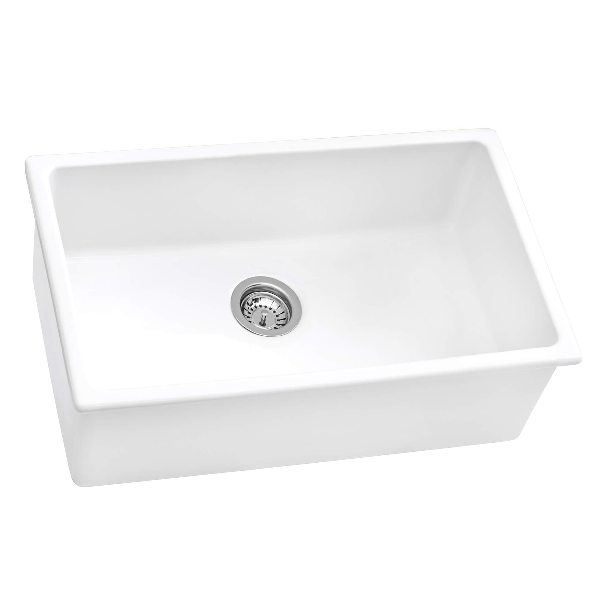 Ruvati Fiamma — Tarja de Cocina en Fireclay — Blanco — 2