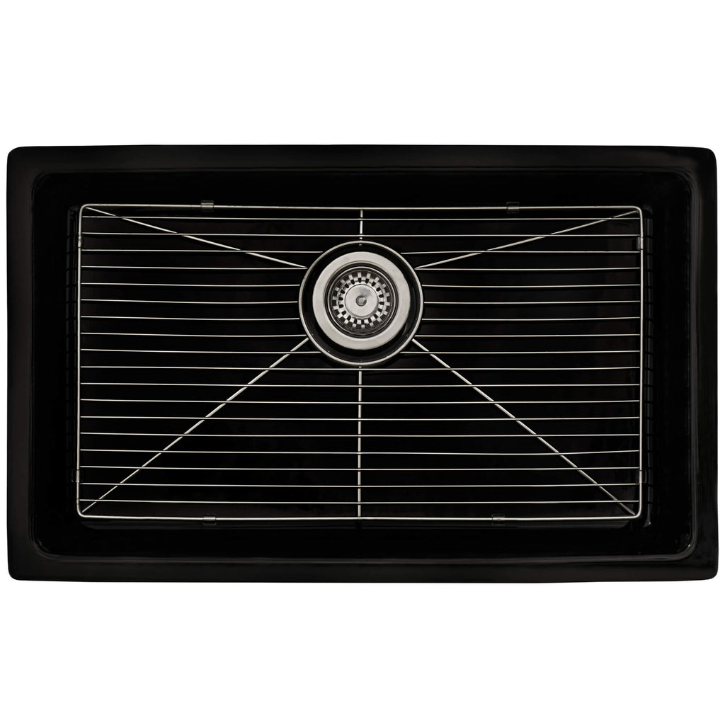 Ruvati Fiamma — Tarja de Cocina en Fireclay — Negro Brillante — 2