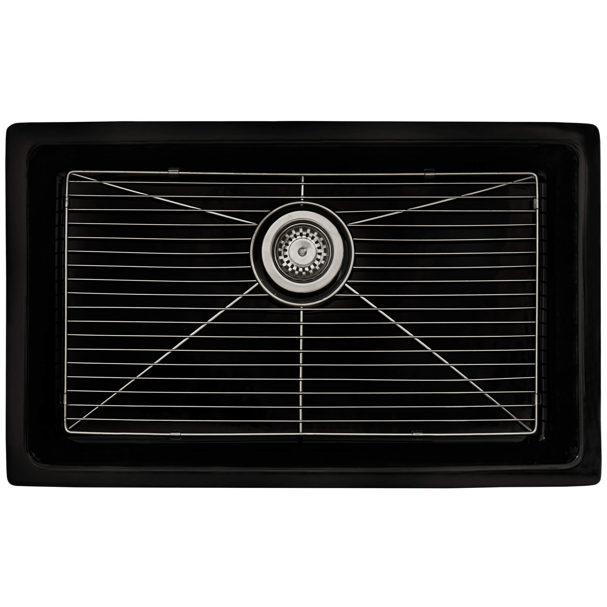 Ruvati Fiamma — Tarja de Cocina en Fireclay — Negro Brillante — 2