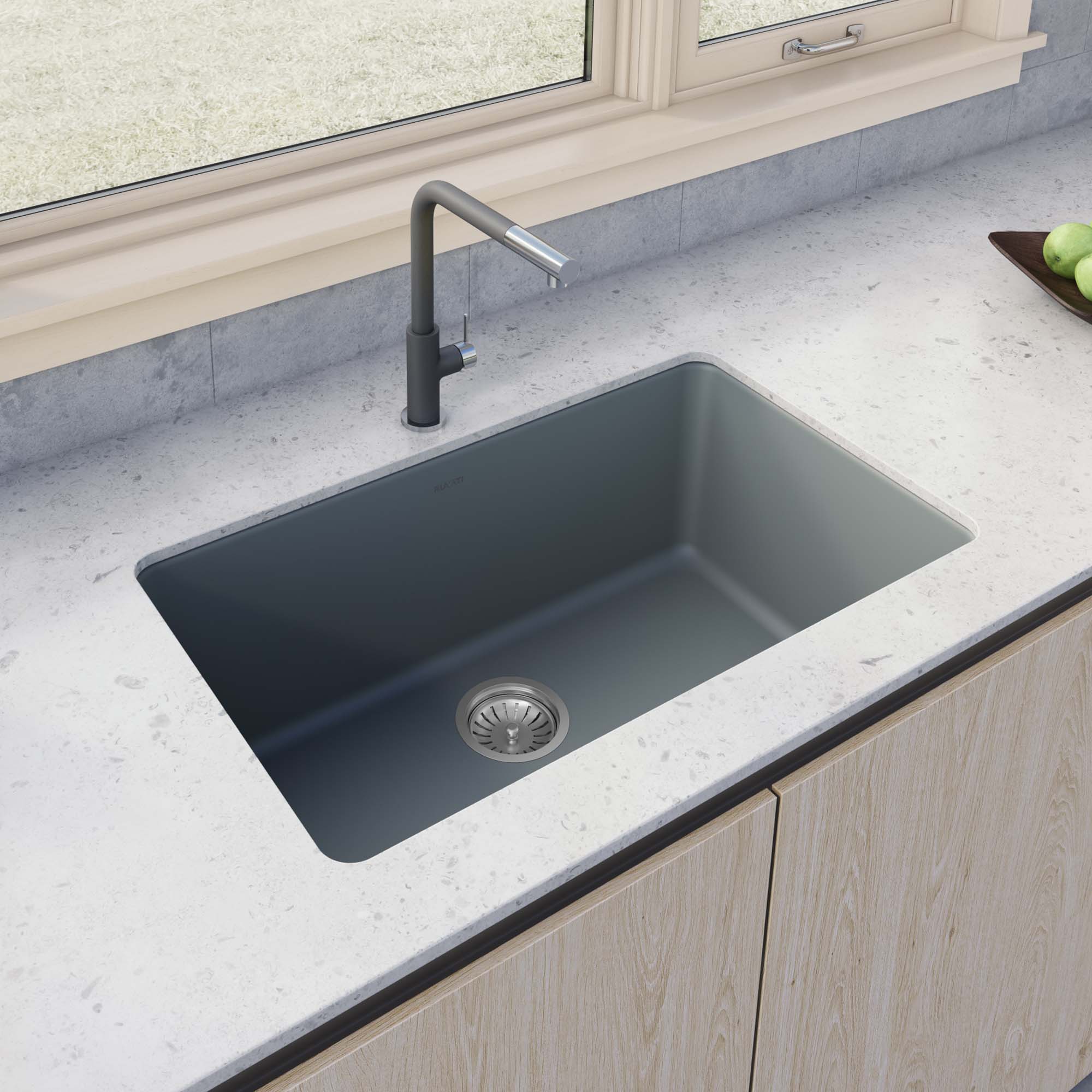 Ruvati Fiamma — Tarja de Cocina en Fireclay — Arcilla