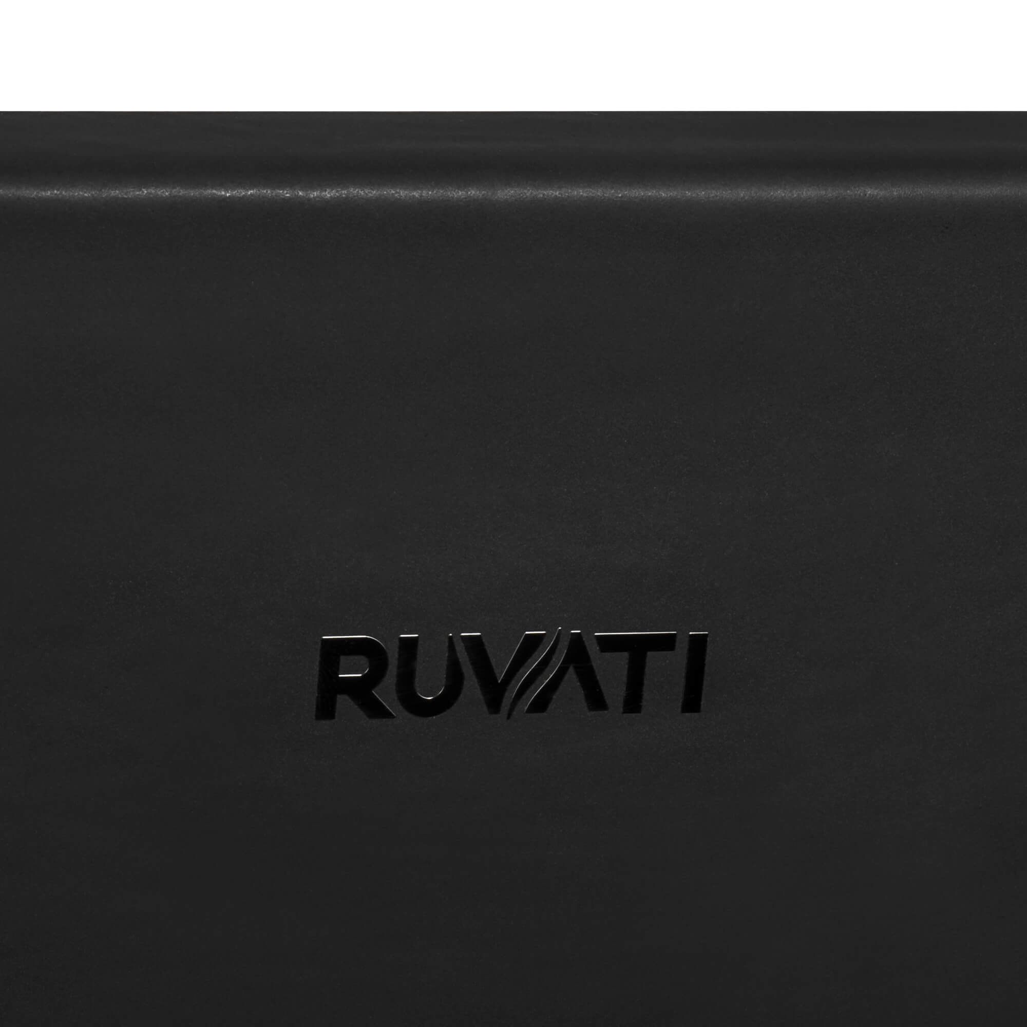 Ruvati Fiamma — Tarja Farmhouse de Cocina en Fireclay — Oro Cepillado — 1