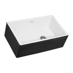 Ruvati Fiamma — Tarja Farmhouse de Cocina en Fireclay — Blanco — 1