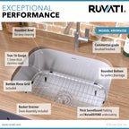 Ruvati Parmi — Tarja de Cocina en Acero Inoxidable — Acero Inoxidable — 2