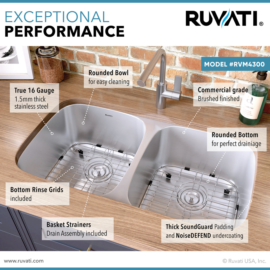 Ruvati Parmi — Tarja de Cocina en Acero Inoxidable — Acero Inoxidable — 1