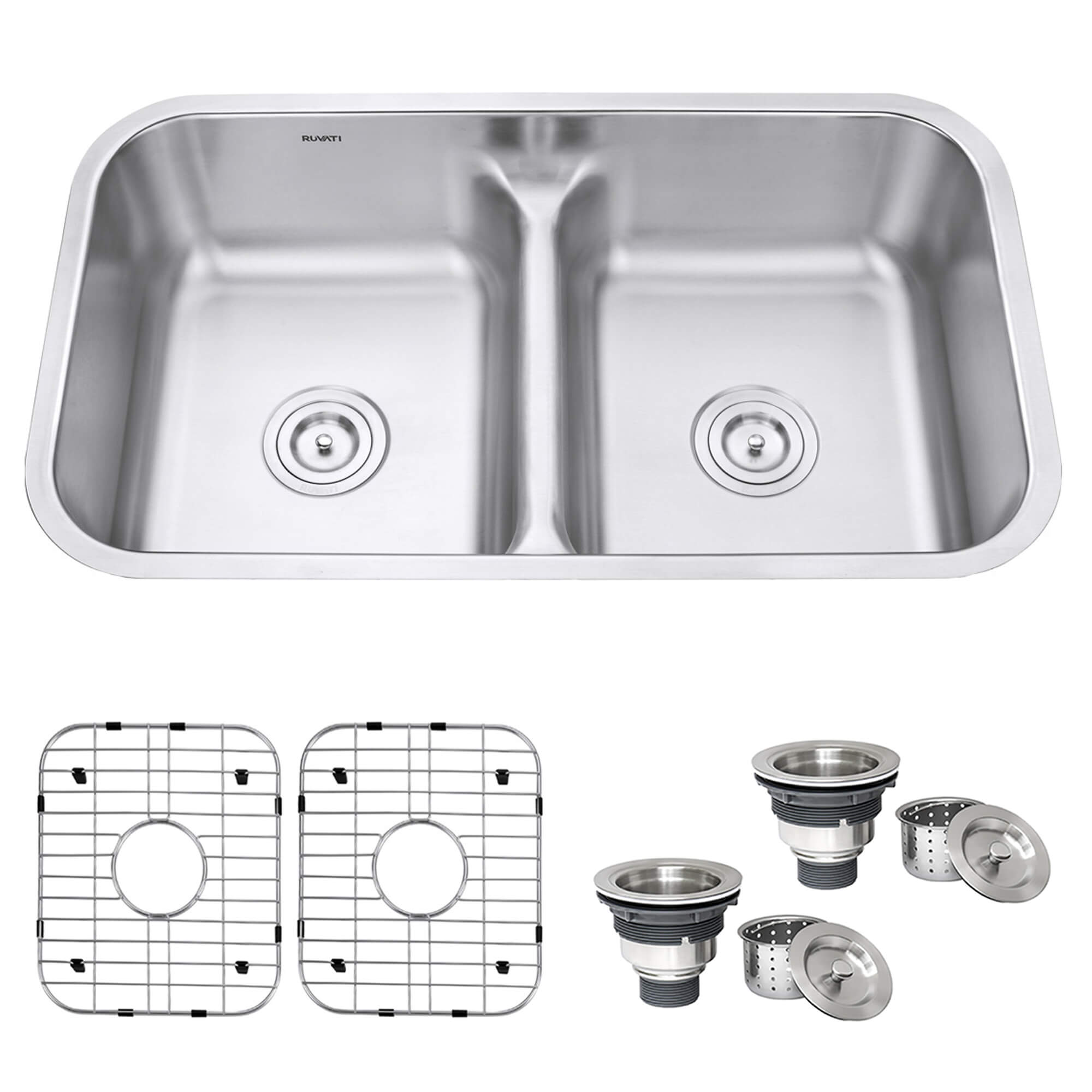 Ruvati Parmi — Tarja de Cocina en Acero Inoxidable — Acero Inoxidable — 1
