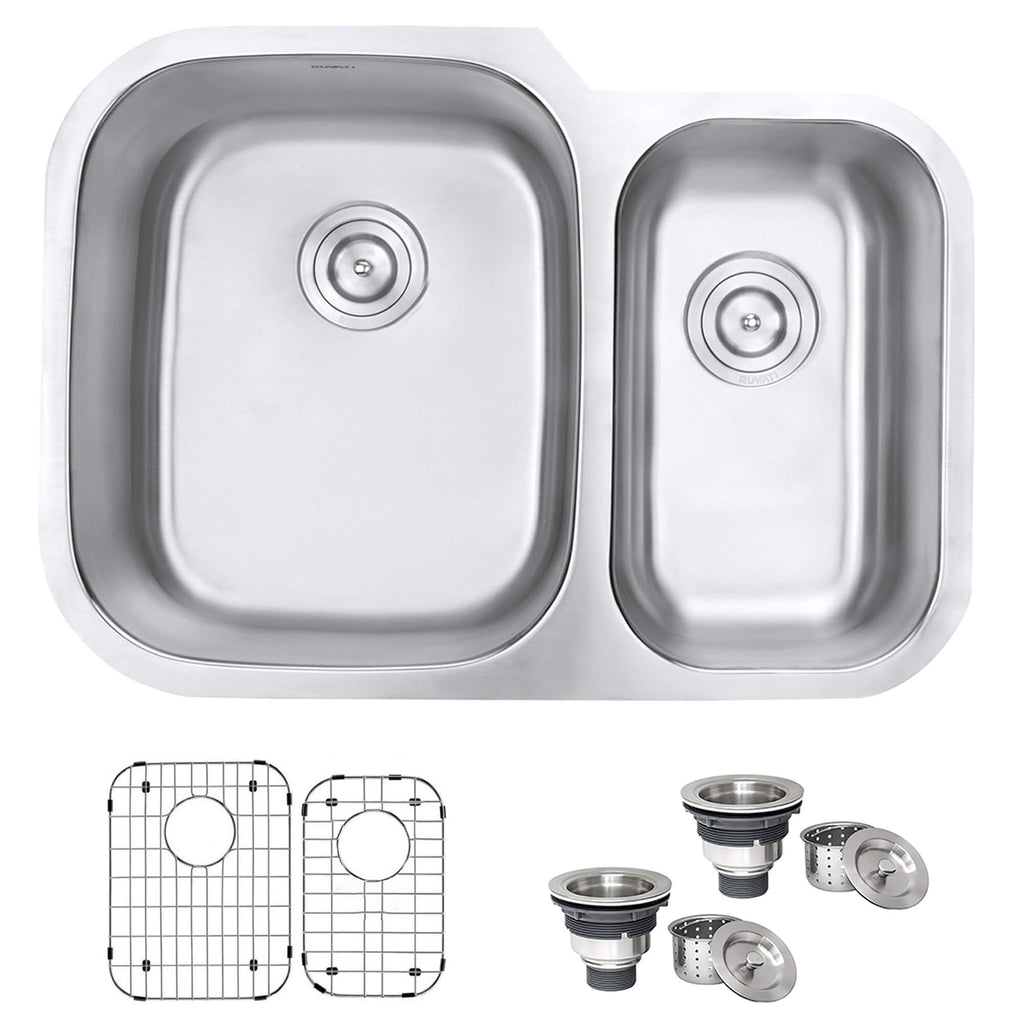 Ruvati Parmi — Tarja de Cocina en Acero Inoxidable — Acero Inoxidable