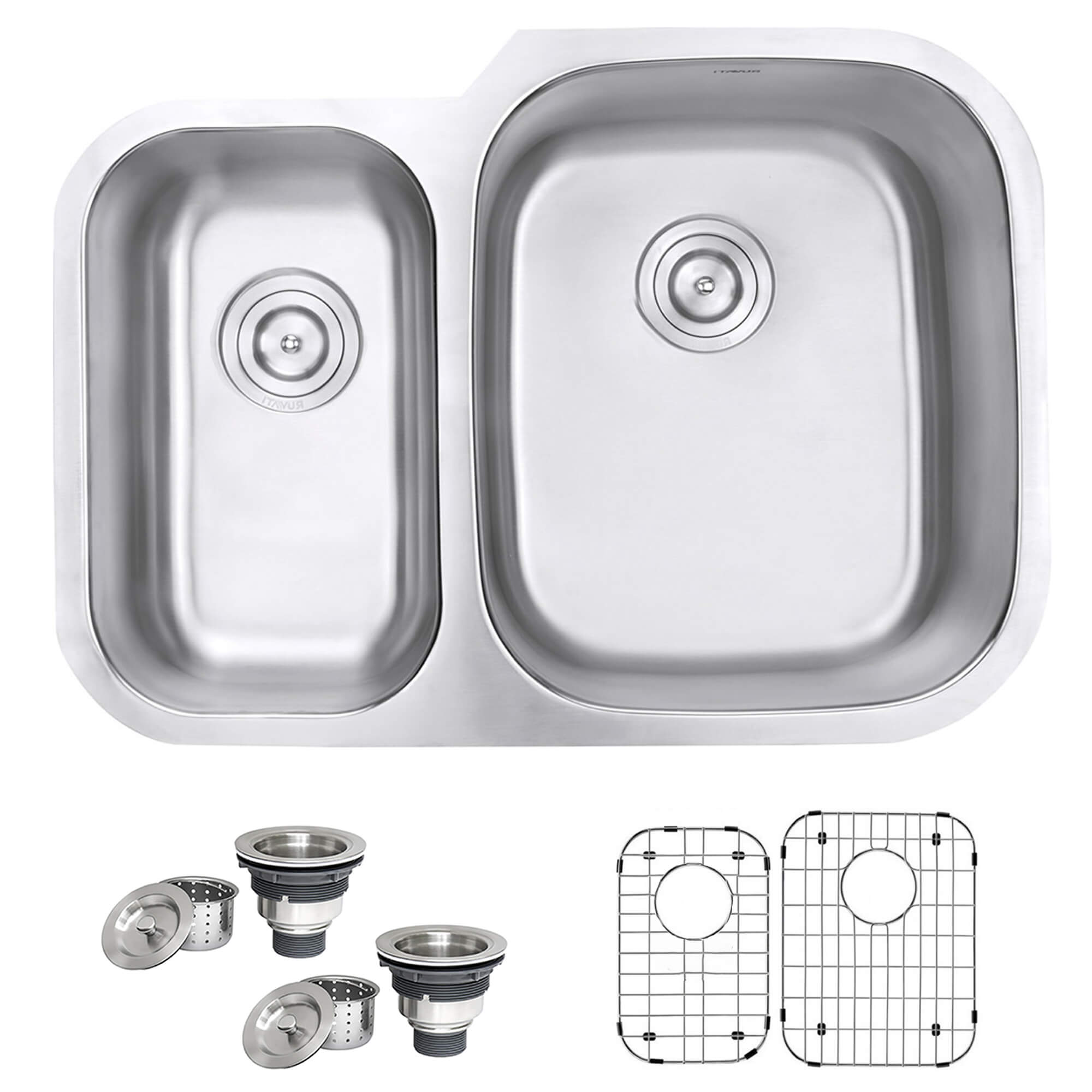 Ruvati Parmi — Tarja de Cocina en Acero Inoxidable — Acero Inoxidable
