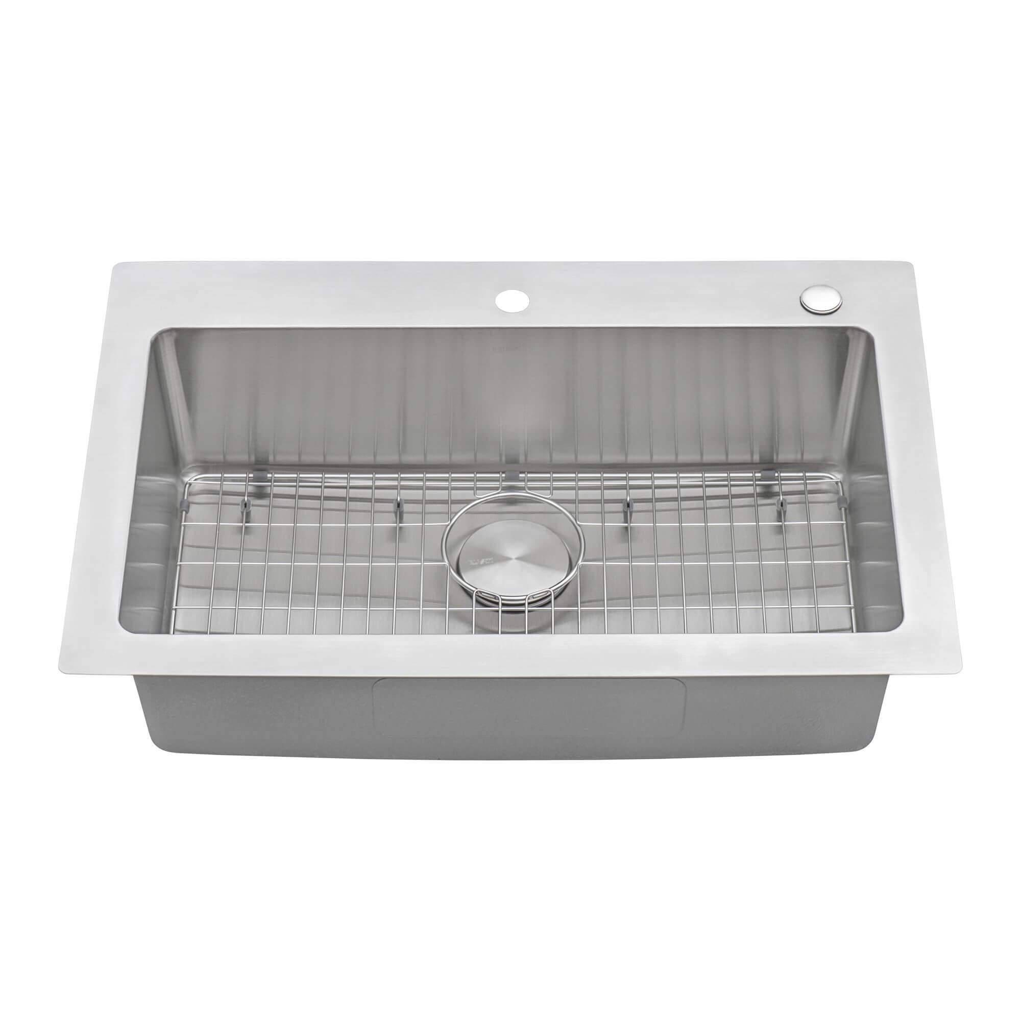 Ruvati Modena — Tarja de Cocina de 33 x 22 pulg en Acero Inoxidable — Acero Inoxidable — 1