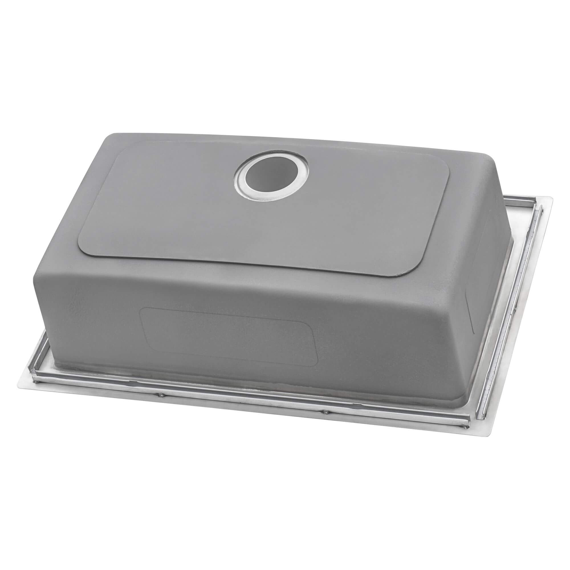 Ruvati Modena — Tarja de Cocina de 33 x 22 pulg en Acero Inoxidable — Acero Inoxidable — 3