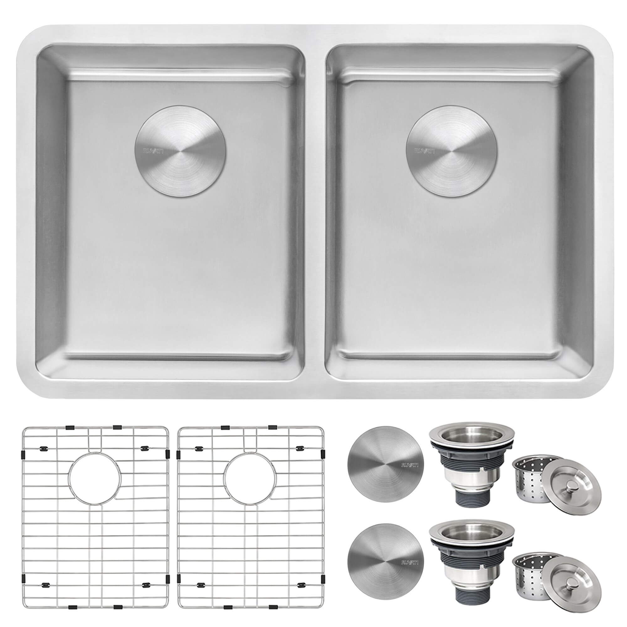 Ruvati Modena — Tarja de Cocina en Acero Inoxidable — Acero Inoxidable