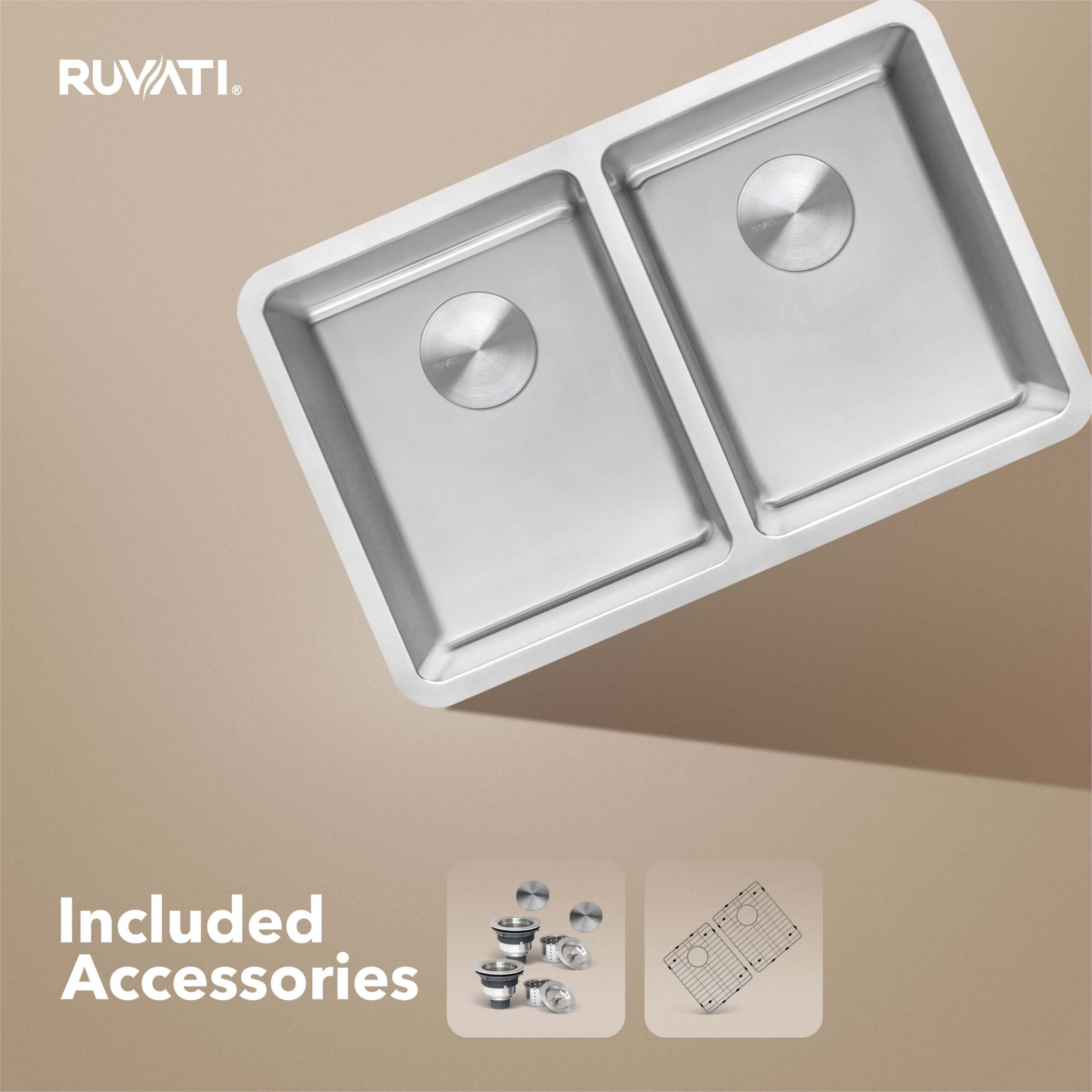 Ruvati Modena — Tarja de Cocina en Acero Inoxidable — Acero Inoxidable — 1