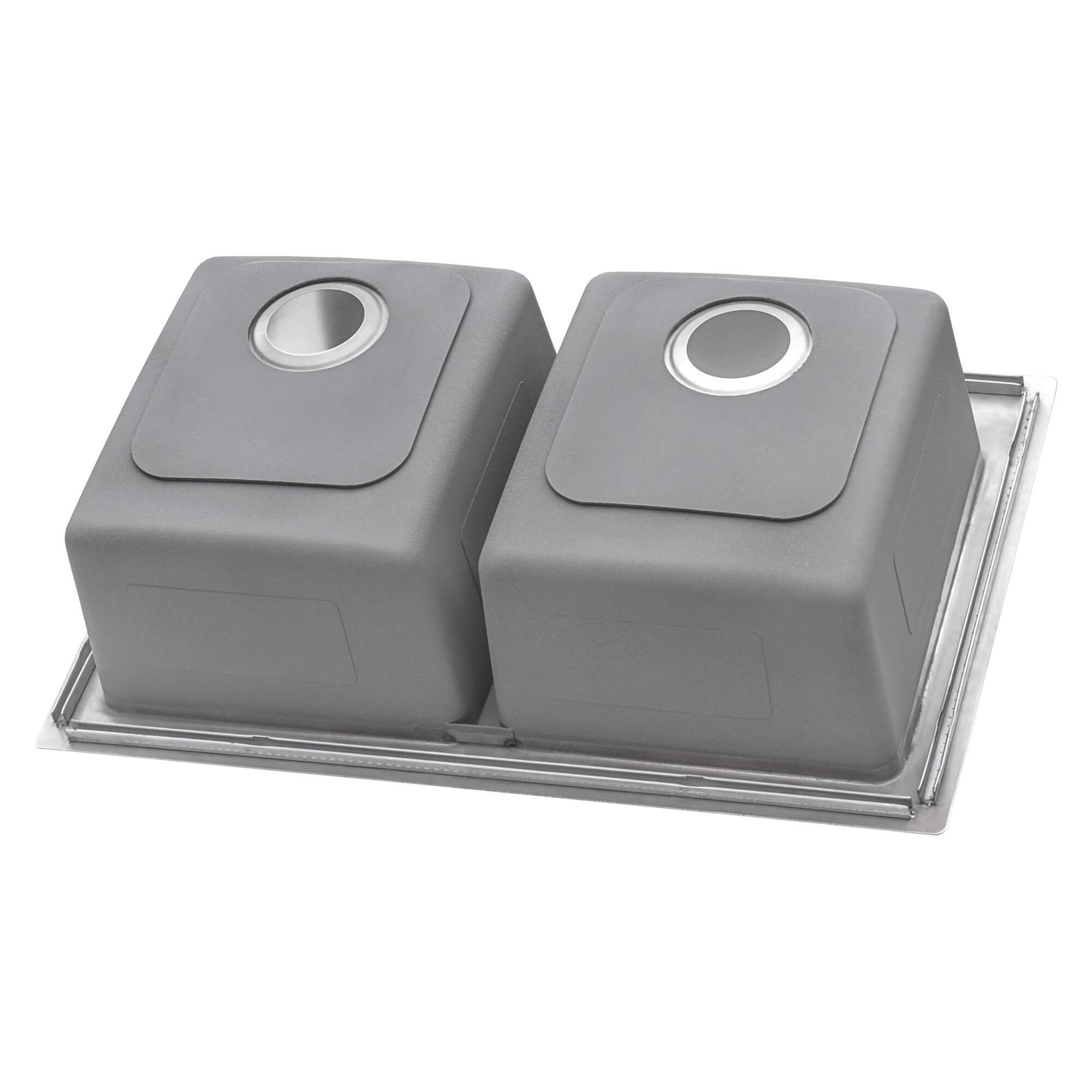 Ruvati Modena — Tarja de Cocina de 33 x 22 pulg en Acero Inoxidable — Acero Inoxidable — 3