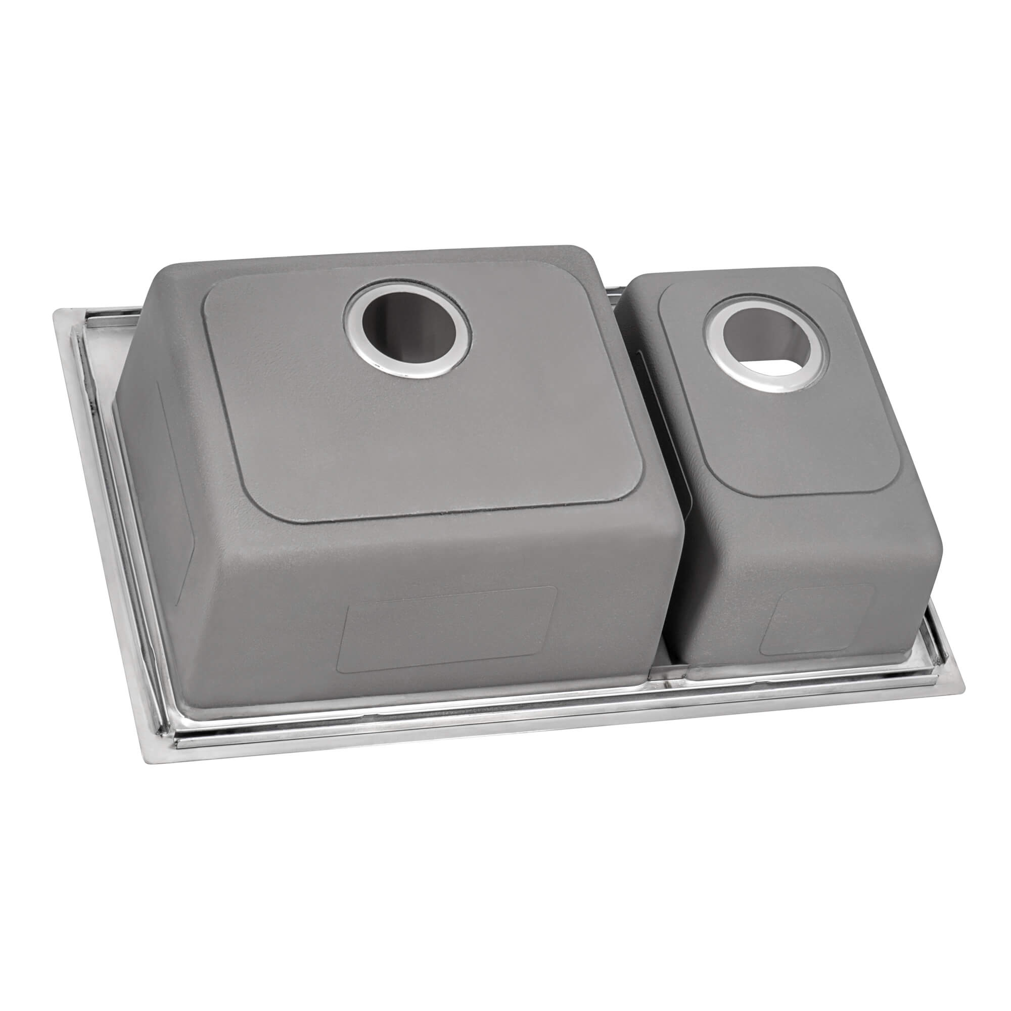 Ruvati Modena — Tarja de Cocina de 33 x 22 pulg en Acero Inoxidable — Acero Inoxidable — 4