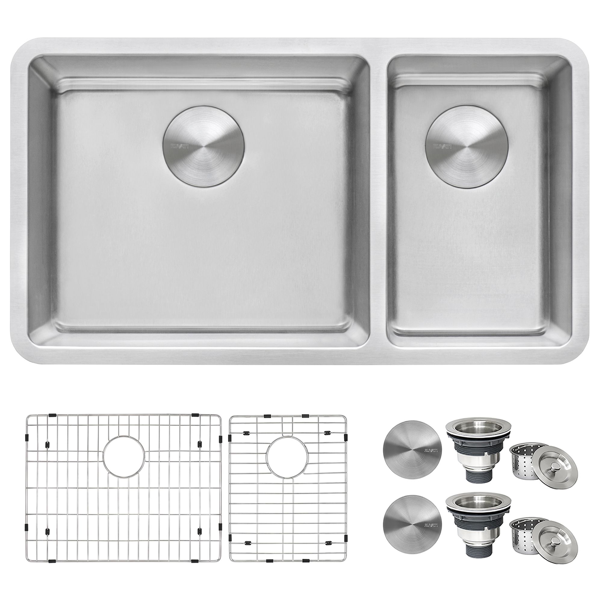 Ruvati Modena — Tarja de Cocina en Acero Inoxidable — Acero Inoxidable