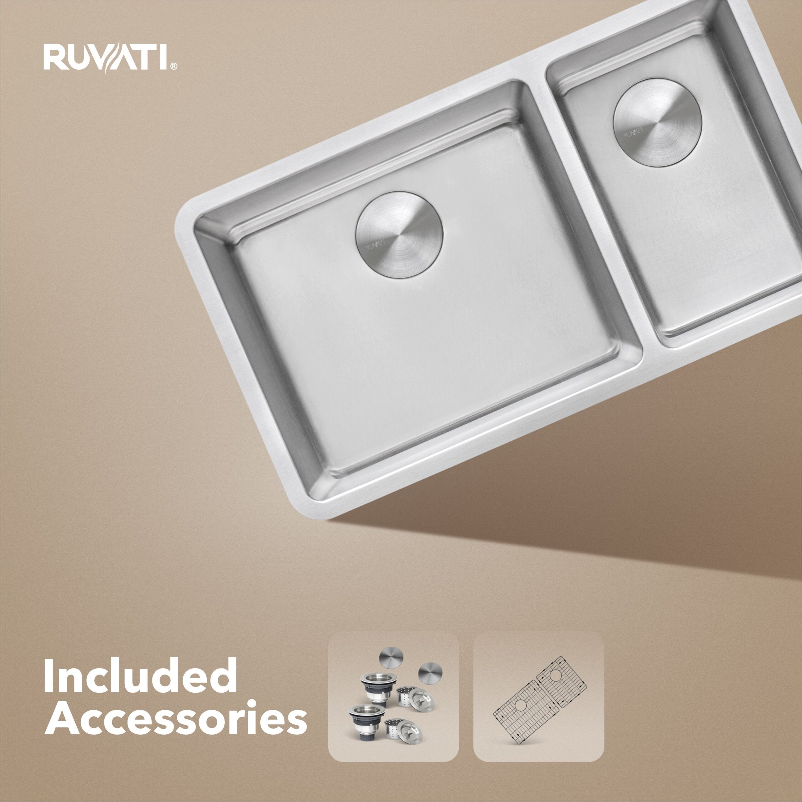 Ruvati Modena — Tarja de Cocina en Acero Inoxidable — Acero Inoxidable — 1