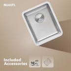 Ruvati Modena — Tarja de Bar / Prep en Acero Inoxidable — Acero Inoxidable — 1