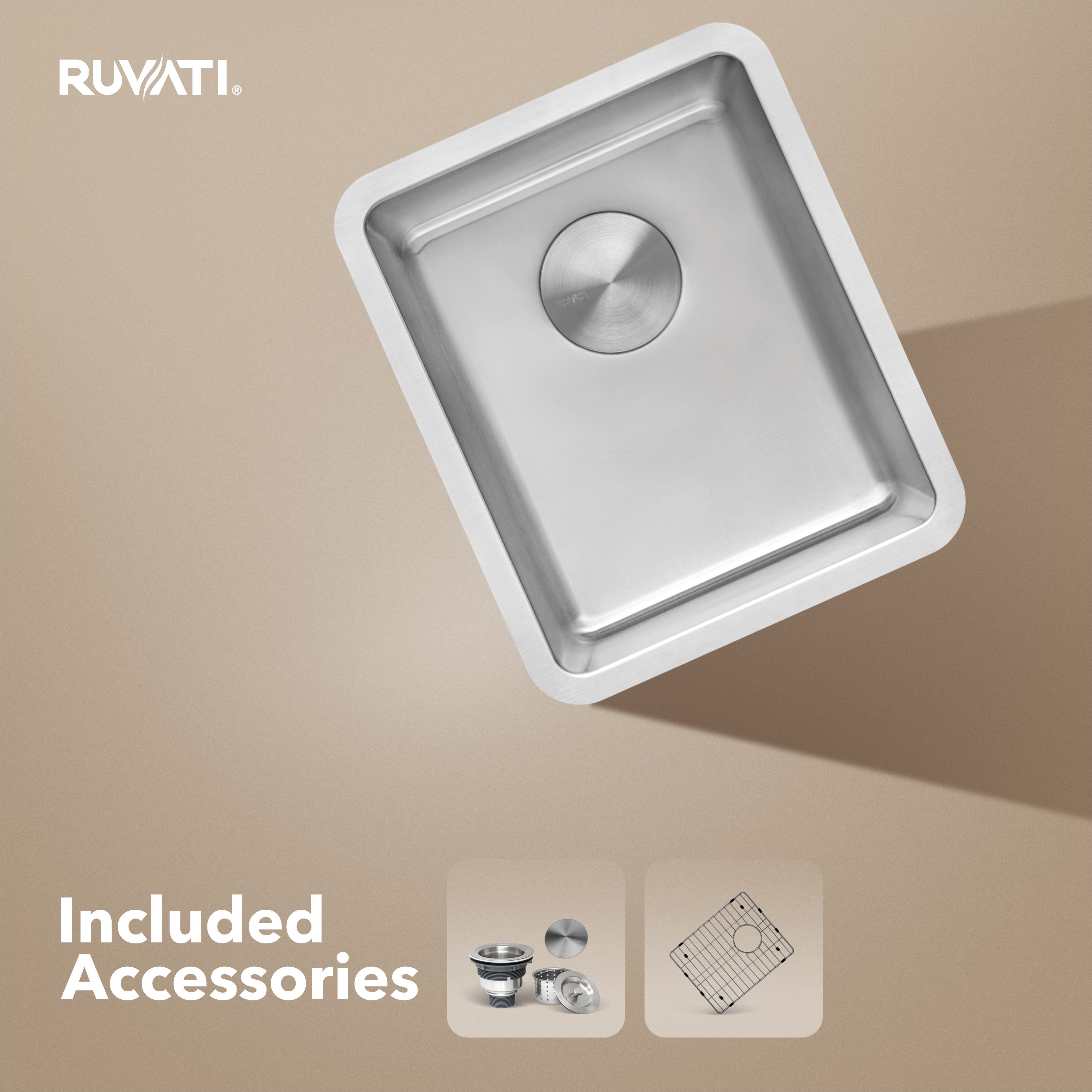 Ruvati Modena — Tarja de Bar / Prep en Acero Inoxidable — Acero Inoxidable — 2