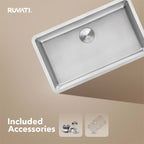 Ruvati Modena — Tarja de Cocina en Acero Inoxidable — Acero Inoxidable — 1