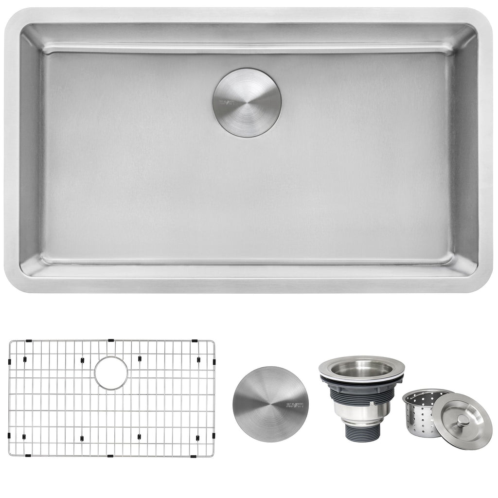 Ruvati Modena — Tarja de Cocina en Acero Inoxidable — Acero Inoxidable