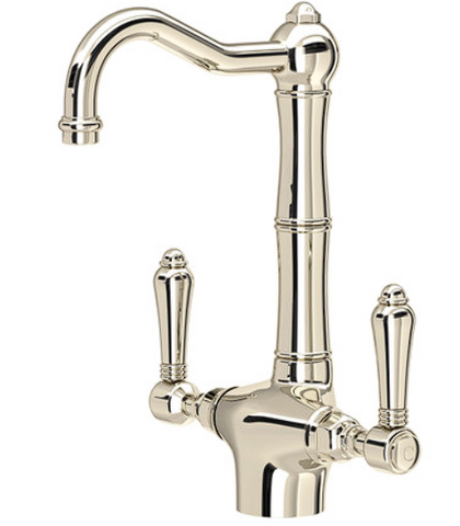 Rohl Acqui Grifo de un orificio con caño de columna para bar/preparación de alimentos