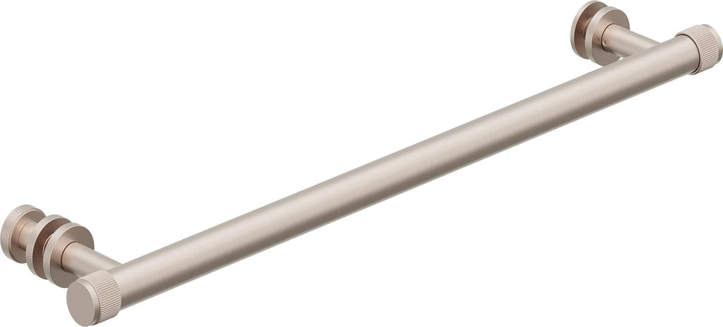 California Faucets Steampunk Bay Toallero y Gancho para Puerta de Regadera - Acuñado - Satin Nickel