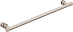 California Faucets Steampunk Bay Toallero y Gancho para Puerta de Regadera - Acuñado - Satin Nickel