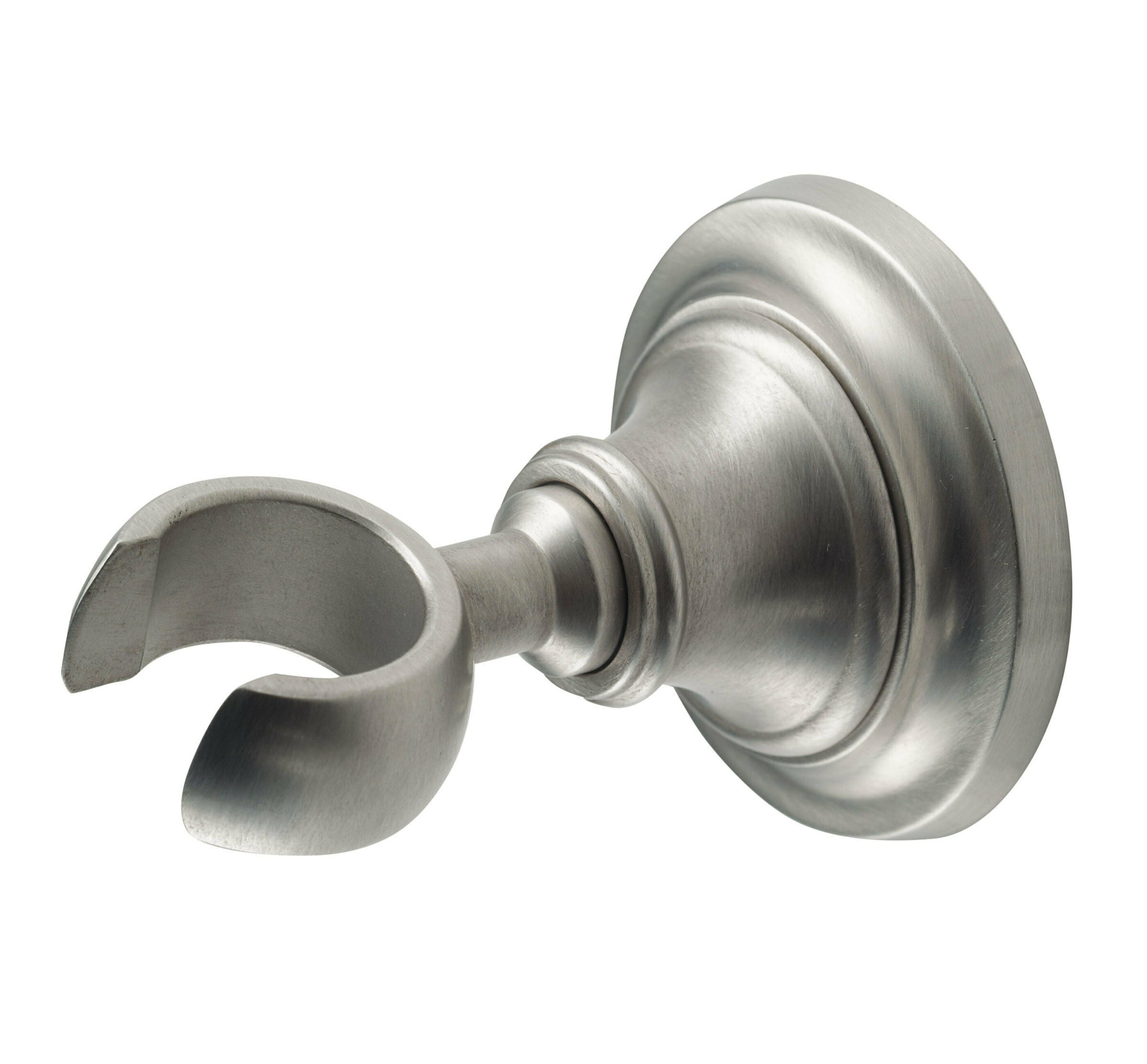 California Faucets Soporte de Pared para Regadera de Mano — Miramar (SH-20-48) — Acabado Níquel Satinado