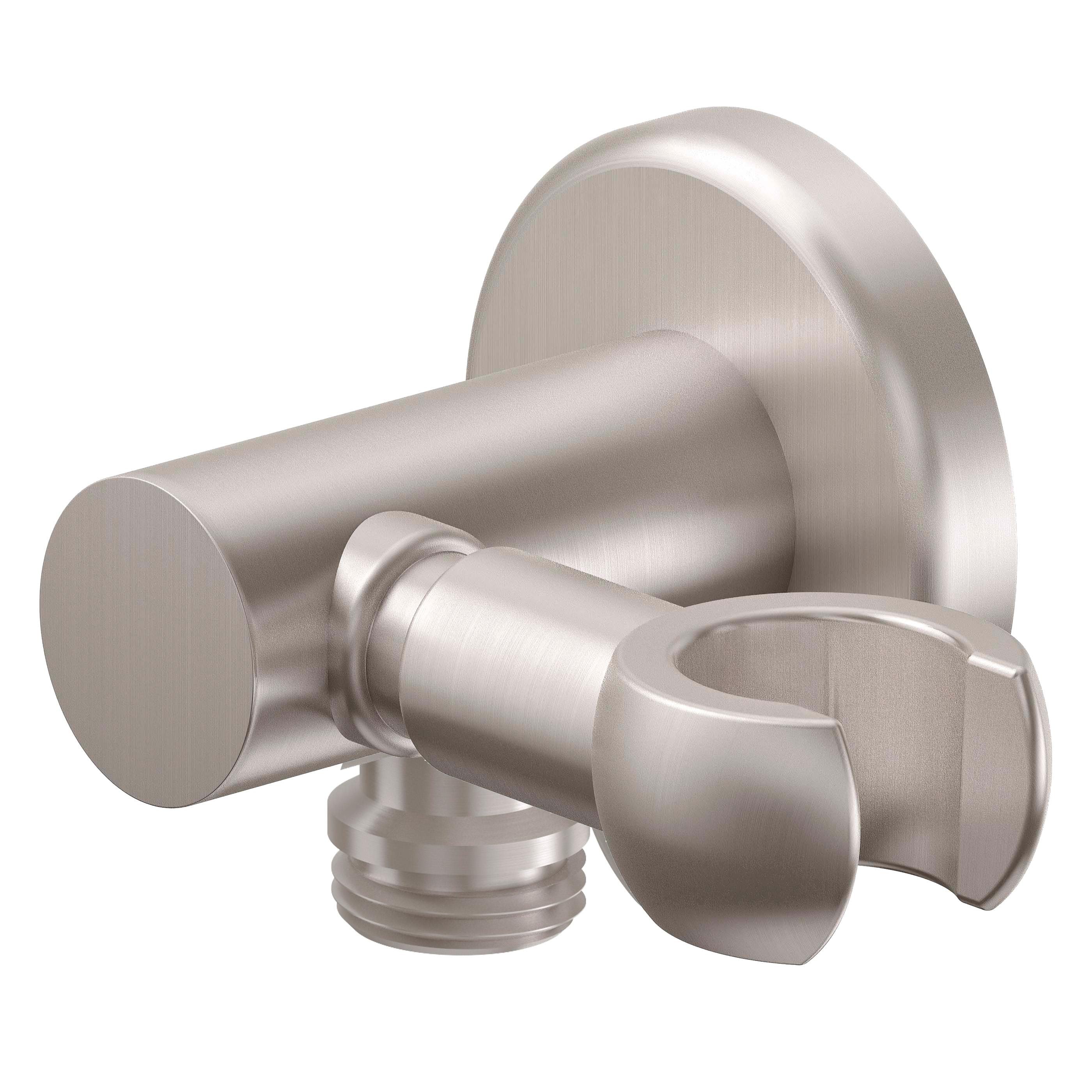 California Faucets Codo de Suministro con Soporte Giratorio para Regadera de Mano — Trousdale (SH-25S-C1) — Acabado Níquel Satinado