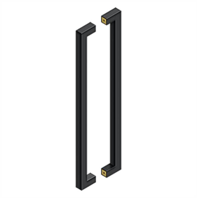 Deltana Jaladera Contemporánea de Acero Inoxidable Doble Cara 24"