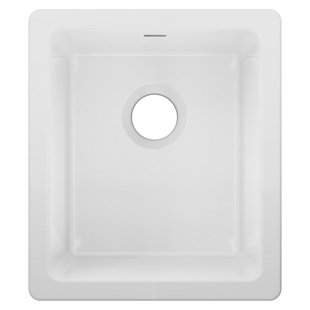 Elkay Tarja Fireclay 16-7/16" x 18-15/16" x 9-1/16" de Un Tazón de Bar Bajo Cubierta — vista de producto
